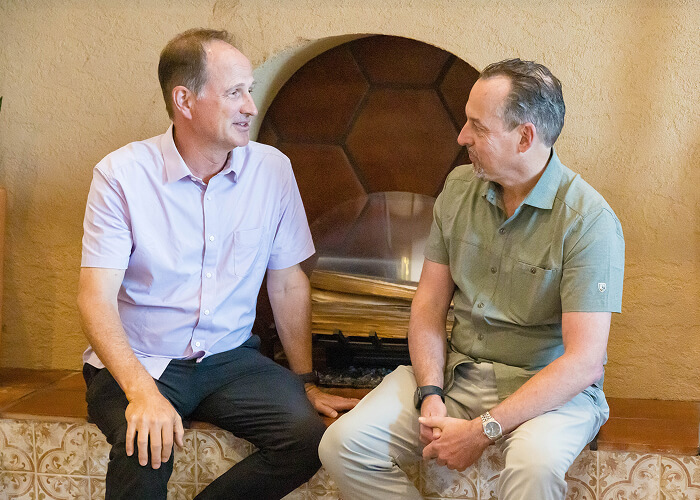 David Hickey and Mark Jones celebrating enSYNC’s 30 year anniversary. 