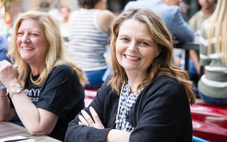Tina Hagland at a company outing. 
