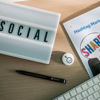 Professional planning a marketing launch campaign