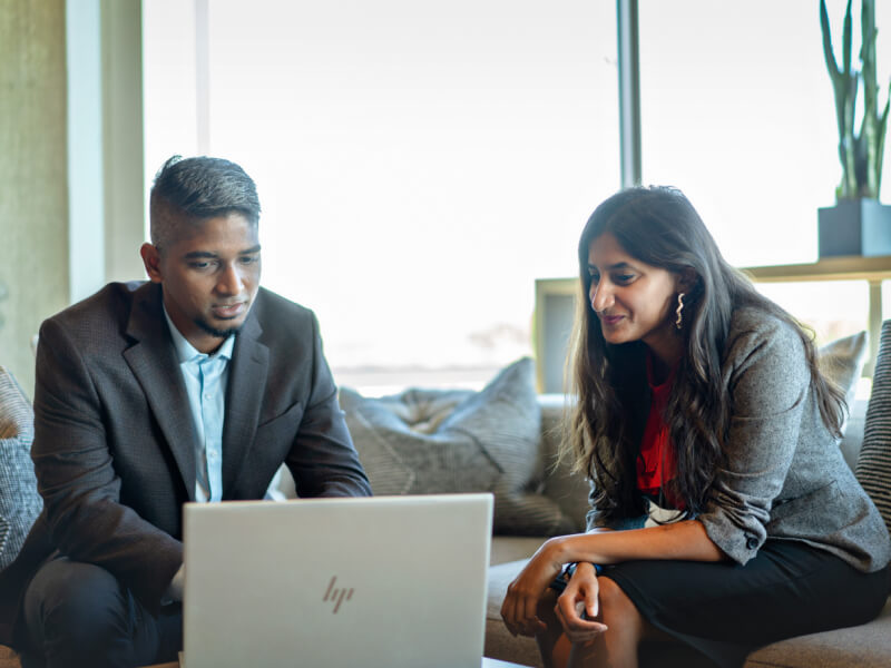 enSYNC team collaborating in the office