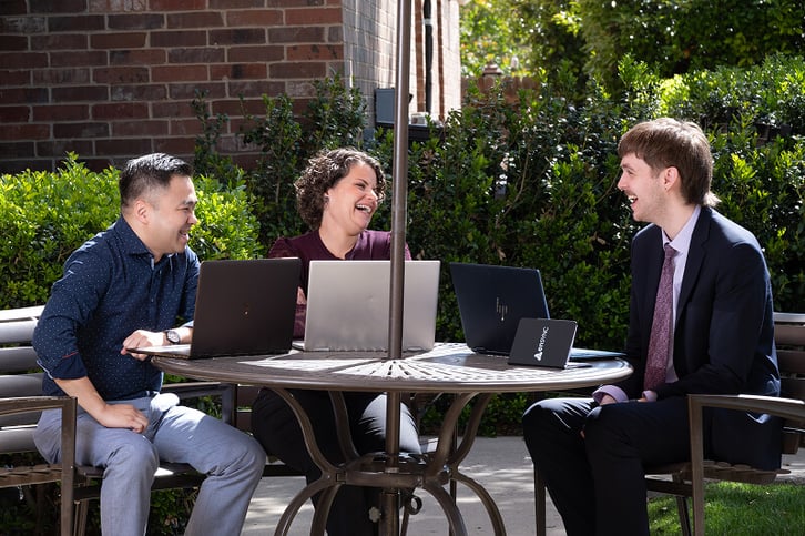 enSYNC team member in a virtual meeting