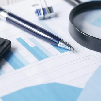 Professional reviewing structured financial records