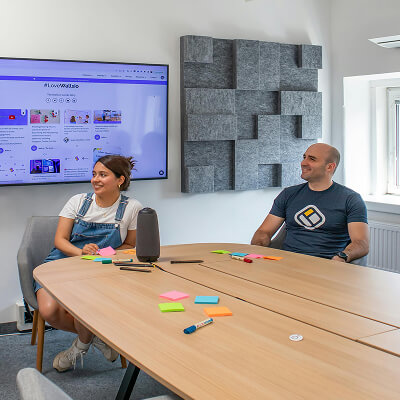 Business team planning for organizational growth
