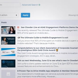 Clowder admin and analytics dashboard