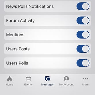 Clowder private messaging screen