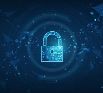 Professional reviewing financial security data on a screen